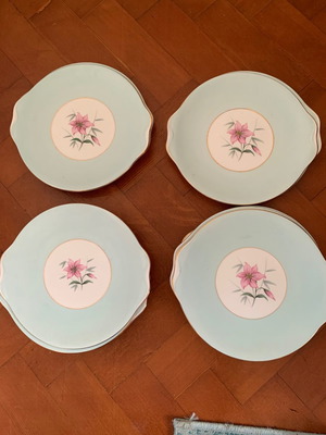 Πιατέλες Royal Albert 10 τεμάχια, οστική πορσελάνη bone china, σπάνιο σχέδιο Elfin