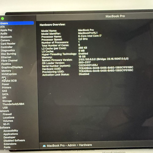 MacBook Pro 15" Touch Bar 2018 like new, 6-Core i7, Radeon Pro 560X, 16GB RAM