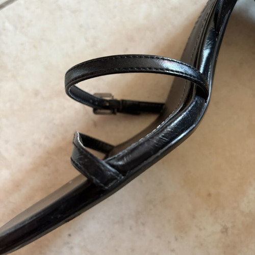 Bershka women's heeled sandals like new, size 38, black