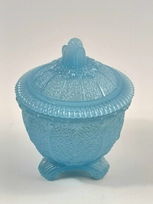 Portieux & Vallerysthal French opaline fontaine decorative piece 1940s like new