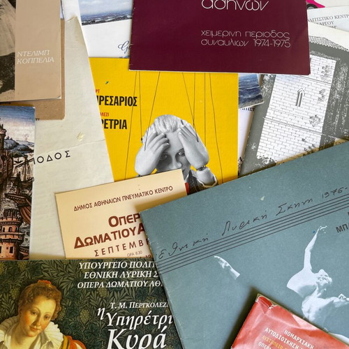 Old music event programs used