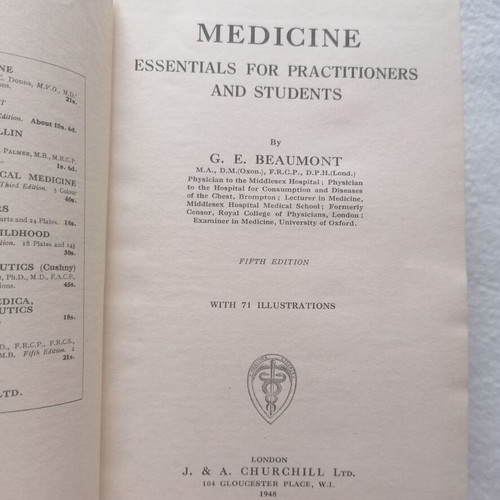 Medicine Essentials for Practitioners and Students used