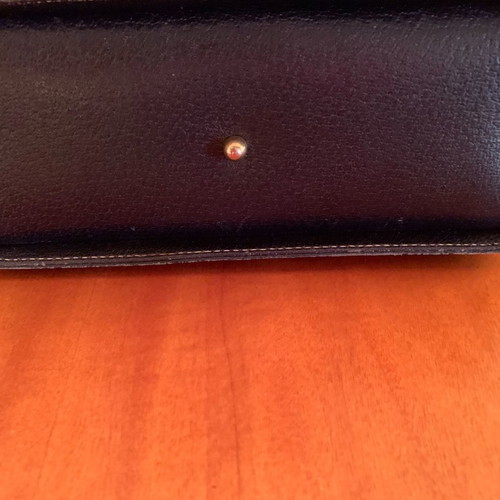 Valentino shoulder bag used, dark blue, leather