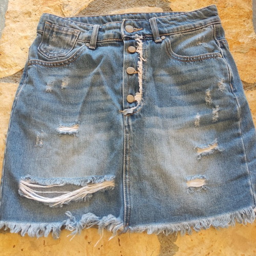 Denim skirt, blue, size S / 36 / 8