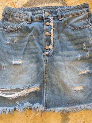 Denim skirt, blue, size S / 36 / 8