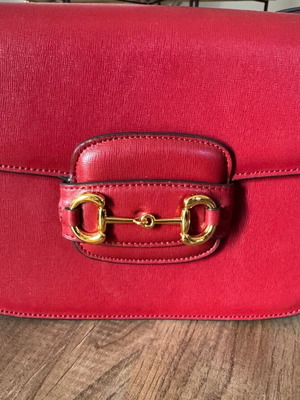 Leather shoulder bag burgundy like new with adjustable strap