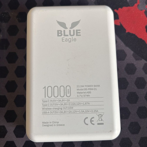 Wireless power bank Blue Eagle 1000mAh like new with charger