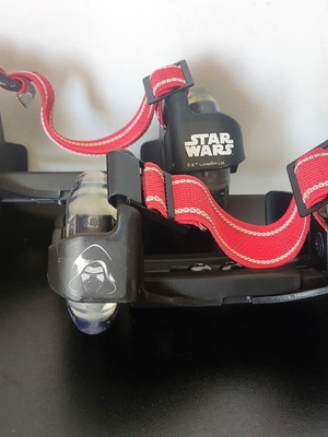 Star Wars Wheels Heel Skate Rollers used, adjustable light