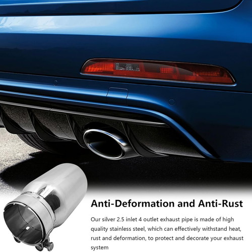 Krtopo AT424 chrome exhaust tip 63mm to 102mm