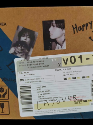 V BTS Layover B Ver. album like new