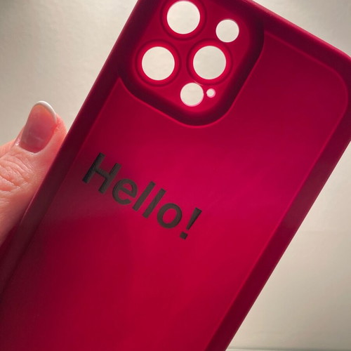 Iphone 12 Pro silicone case new with Hello