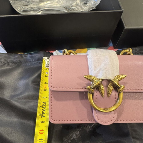 Pinko Love Mini Icon Simply Cl shoulder bag, pink Iris