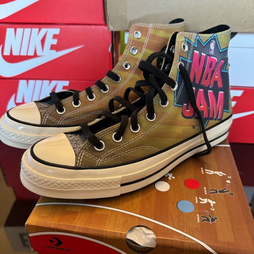 Converse Chuck NBA Jam Hi sneakers new, brown and turquoise, size 43