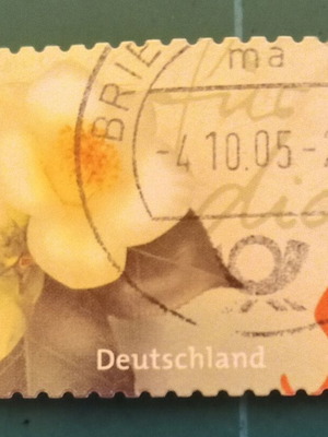 German stamp used, sealed