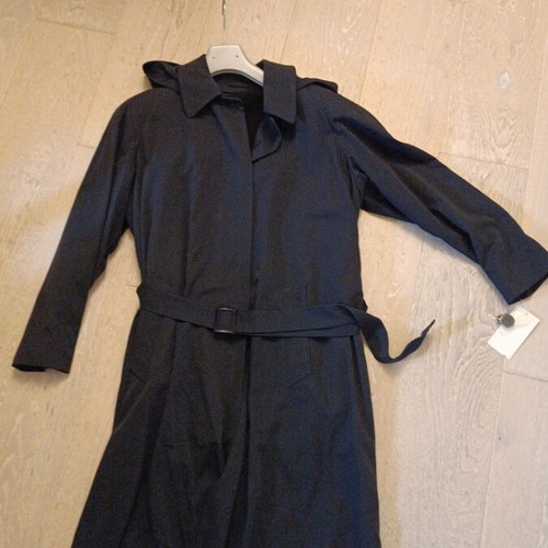 Women's trench coat new, dark blue, with wool lining XL