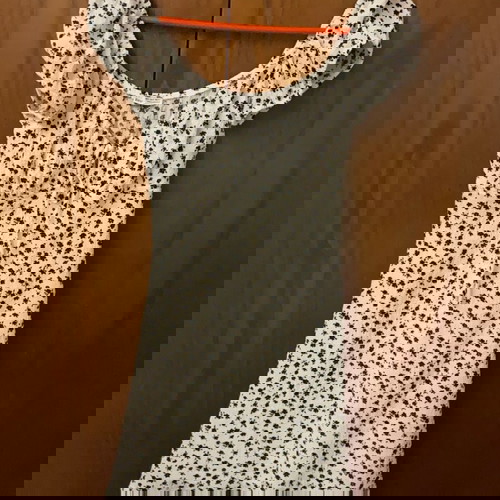 Bershka dress white with flowers like new