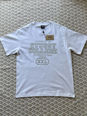 Stussy College T-shirt White Size Medium New