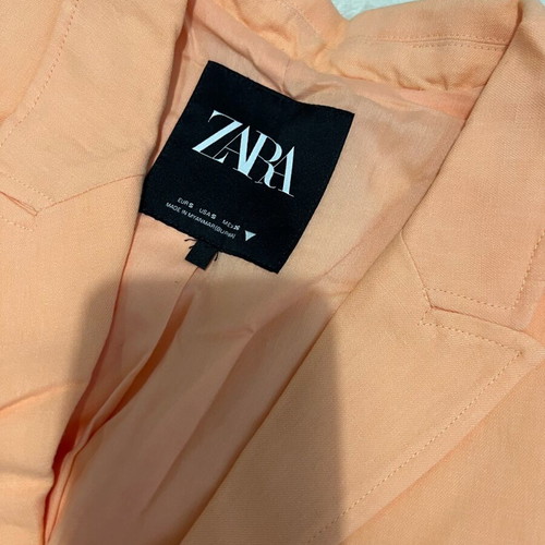 Zara blazer and shorts set like new, orange