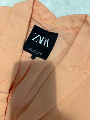 Zara blazer and shorts set like new, orange