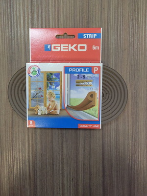 Ταινία αεροστόπ Geko 9mm x 6m καφέ καινούργιο EPDM καουτσούκ