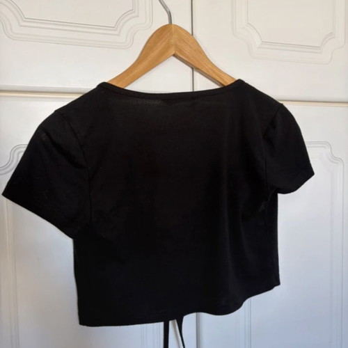 Shein black top like new with laces