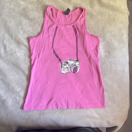 Girls hot pink tank top Zara kids 7-8 years 128cm like new