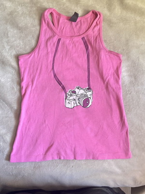 Girls hot pink tank top Zara kids 7-8 years 128cm like new