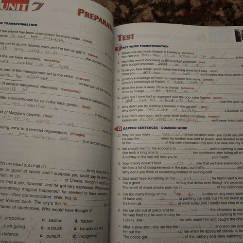Bridging the gap CPE Coursebook used, missing cover with notes