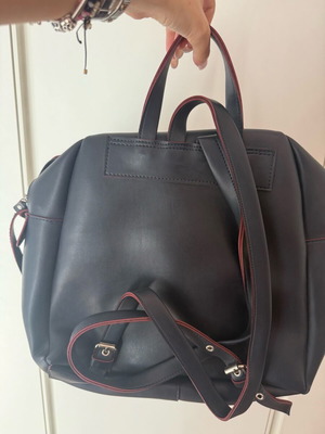 FRNC σακίδιο πλάτης μεσαίου μεγέθους μπλε eco leather σχεδόν αχρησιμοποίητο