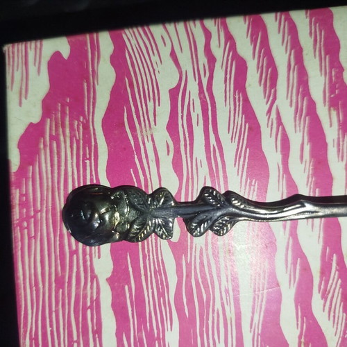 Set of silver-plated dessert spoons