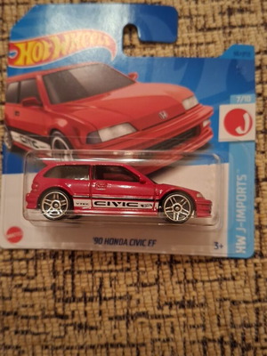 Hot Wheels '90 Honda Civic toy car new