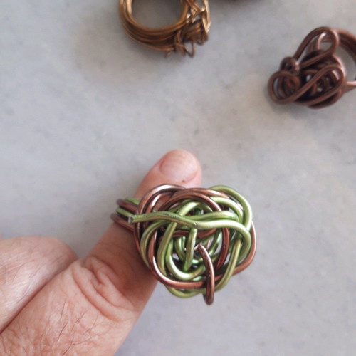 Handmade rings like new, wire pack