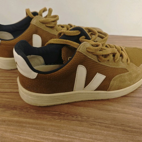 Veja sneakers size 37 used, brown beige suede mesh