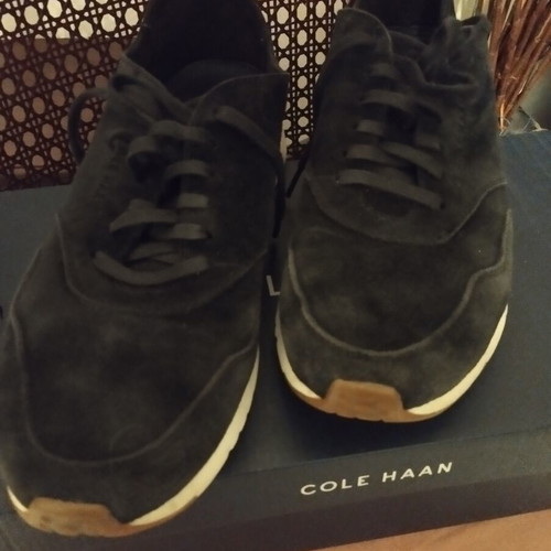 Cole Haan Suede Sneakers like new, black, size 42