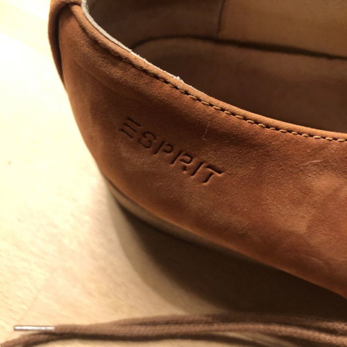 Esprit women's shoes used, soft leather size 37 light brown orange