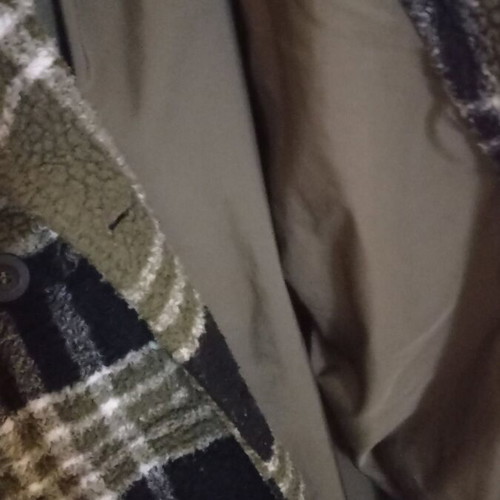Sherpa style coat like new, size L, warm and cozy