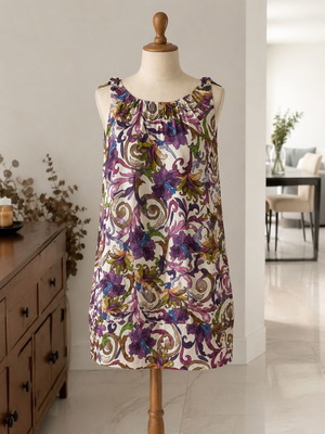 Italian dress size small used, multicolor by New Age
