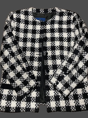 Vintage pied de poule jacket used, size 50