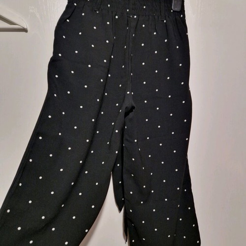 Jacqueline De Yong women's polka dot black-white XS pants new