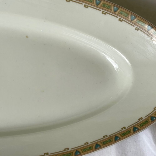Wm Guerin Limoges Oval Serving Platter used, antique 60 cm