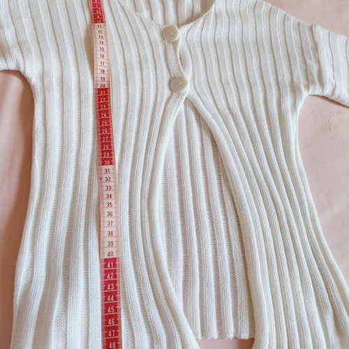Zara knitted cardigan white like new, size 10 years