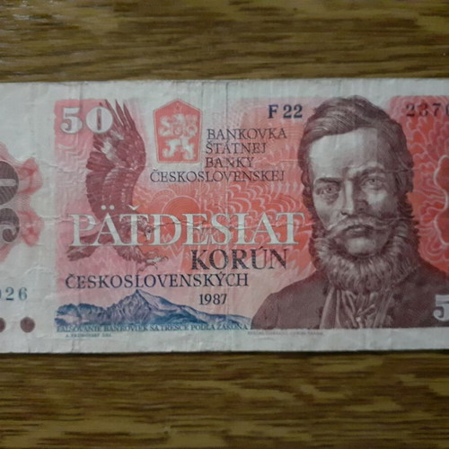 Czechoslovakia 50 Korun 1987 banknote used