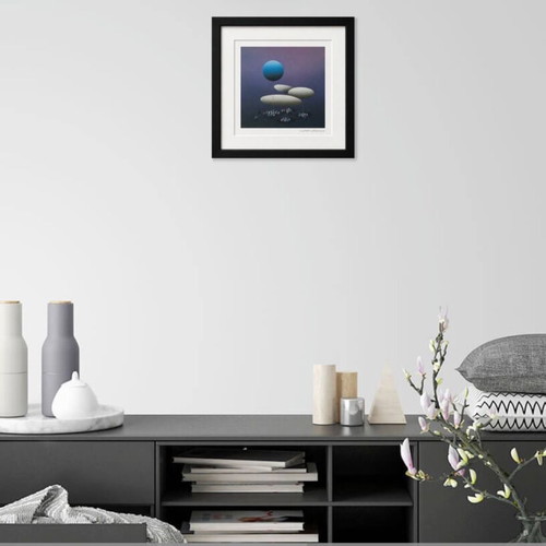 Kurt Larisch signed surrealist print