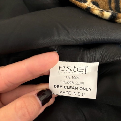 Estel Collection coat like new, beige multicolor, size XL