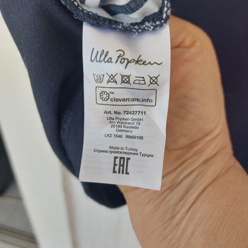 Ulla Popken floral striped tunic plus size 50/52 2XL-4XL