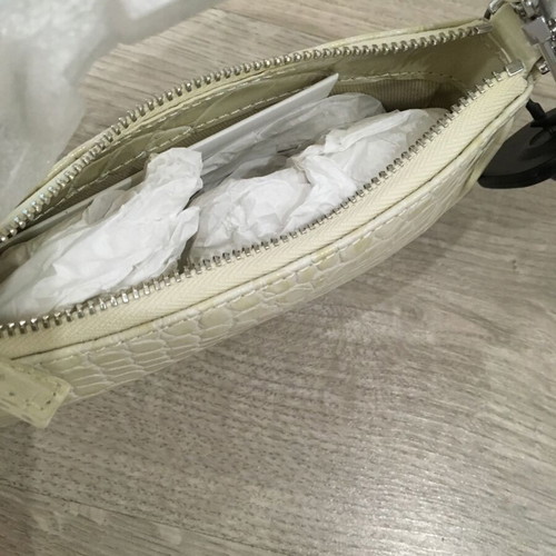 By Far Rachel Mini Bag New Beige With Metal Chain