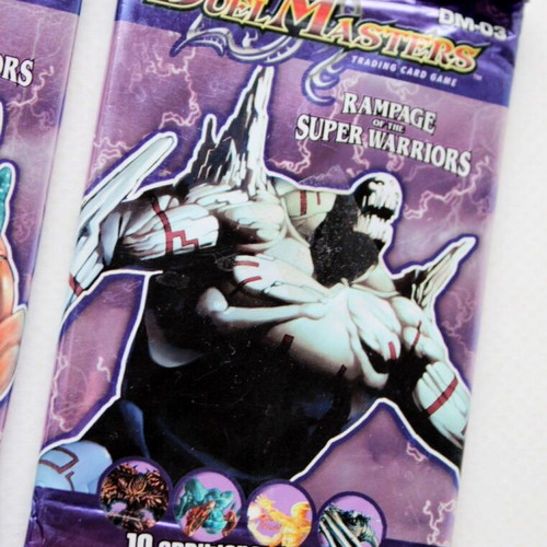 Duel Masters Rampage Super Warriors DM 03 card game sealed packs 2x