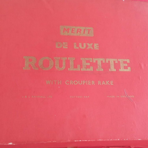 Merit De Luxe Roulette vintage board game like new