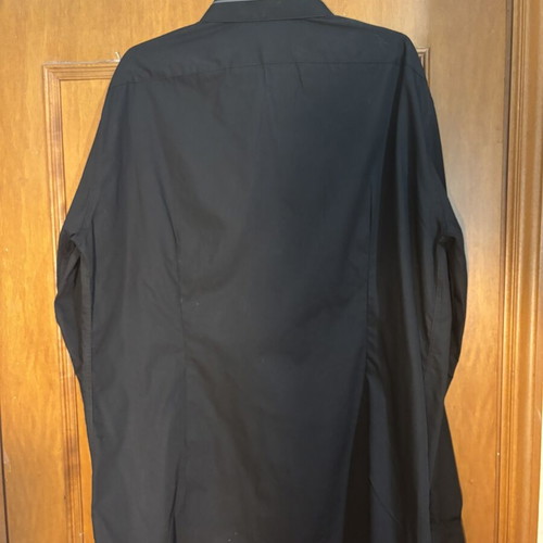 Celio men's dress shirt used, size XXL, black with grey details