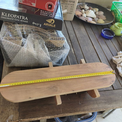 Wooden wall shelf, new